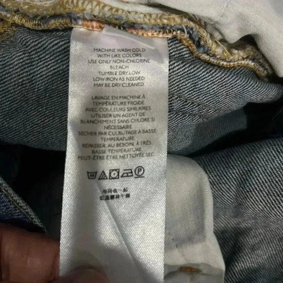 Free People We The‎ Free Rocky Mountain Straight Leg Jeans Women’s Size 24 - Picture 4 of 7